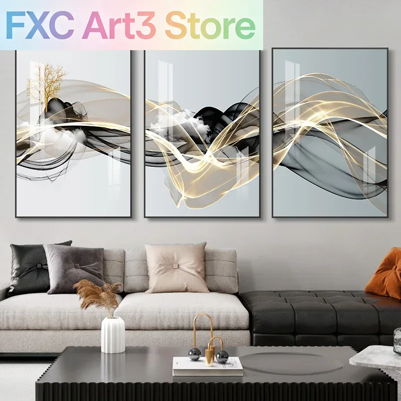 Luxury Lifestyle Photography - 3 stks/set frameloze 3 Nordic Luxe