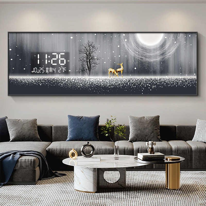 Luxury Lifestyle Background - Licht luxe elanden woonkamer decoratieve schilderij