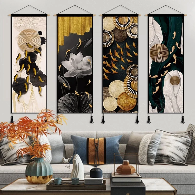 Luxury Lifestyle Picture - Thuiskantoor Vis Feng Shui Canvas Schilderij
