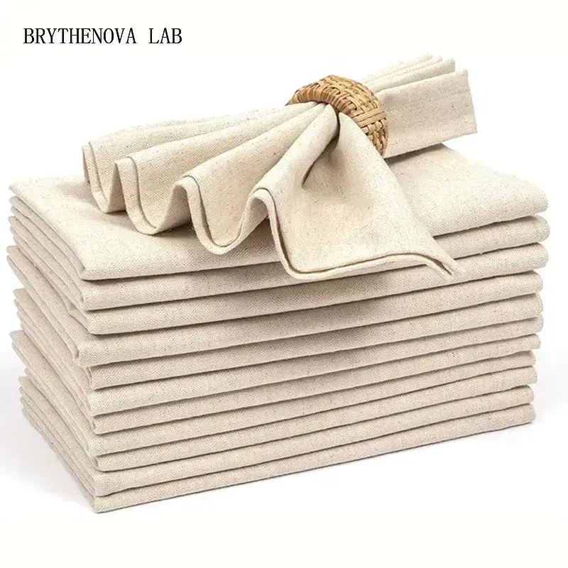 Linen Napkin Set - Set van 6/10/12 30x30cm linnen servetten,
