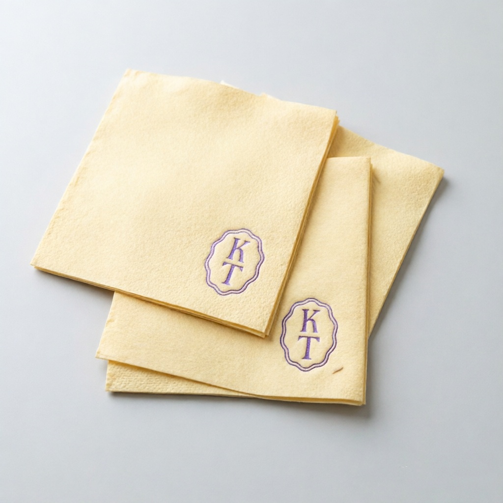 Linen Napkin Set - 50 stuks op maat gemaakte cocktailbruiloftservetten