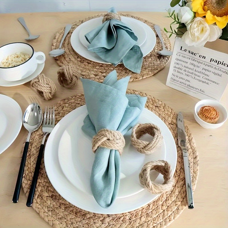 48-delige linnen gevlochten se - Linen Napkin Set recensie en prijs
