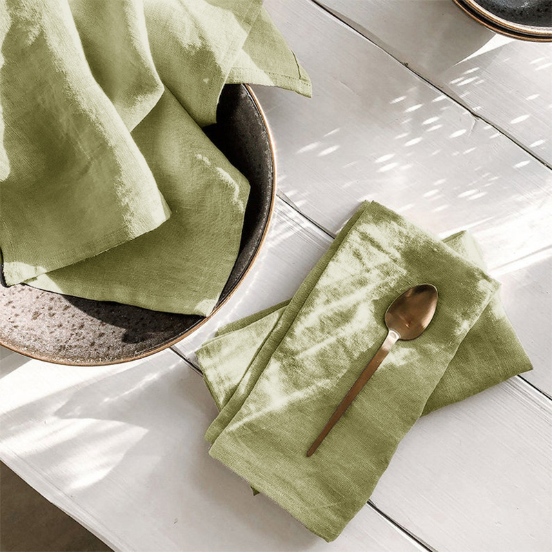 4 STUKS 100% Linnen Servetten, - Linen Napkin Set recensie en prijs