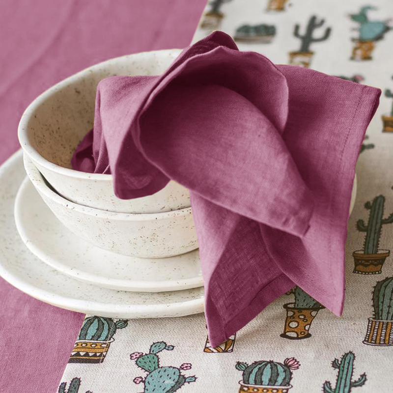 4 STUKS 100% Linnen Servetten, - Linen Napkin Set recensie en prijs