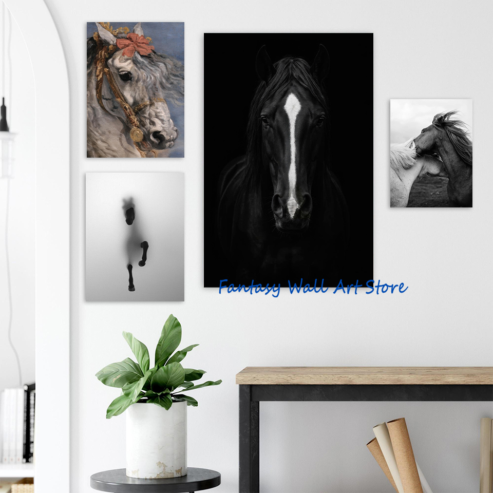 Zwart paard foto's vintage lux - Luxury Lifestyle Picture recensie en prijs