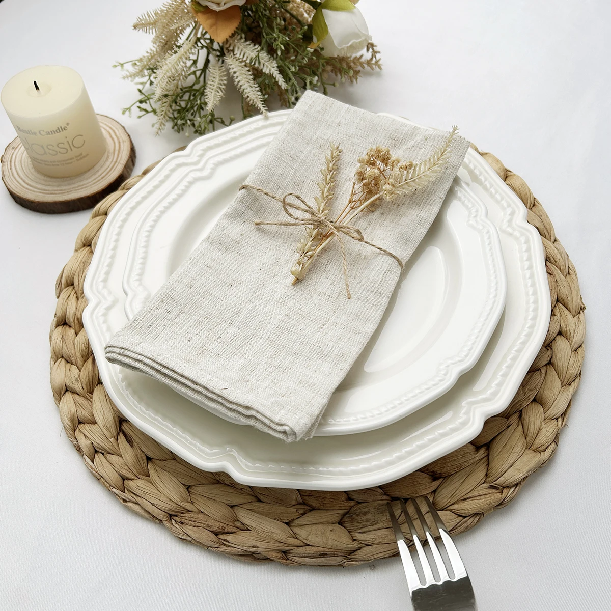 Set van 6/10/12 30x30cm linnen - Linen Napkin Set recensie en prijs