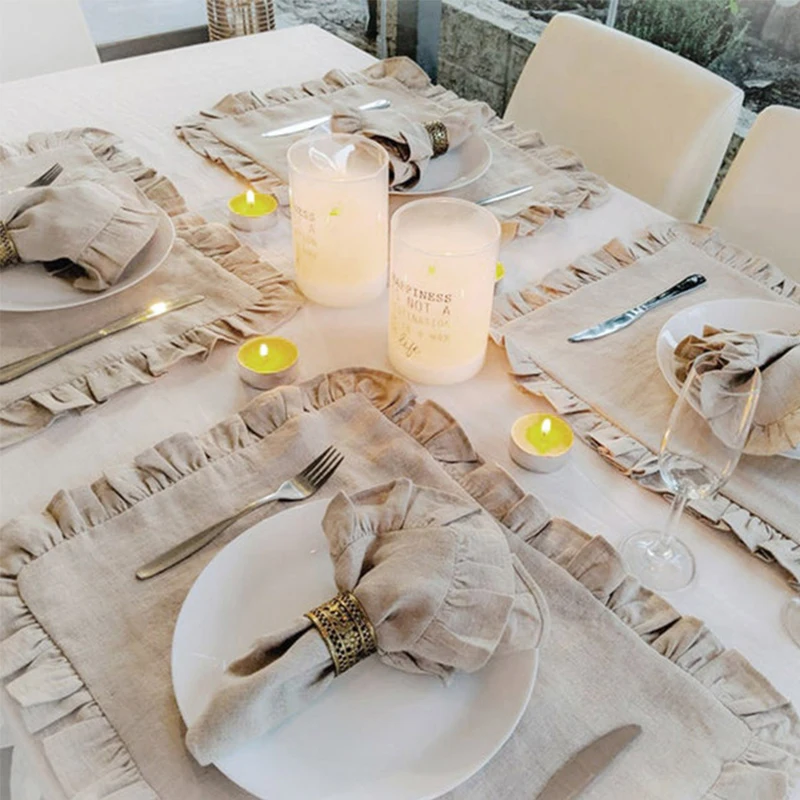 Set van 6 100% linnen servette - Linen Napkin Set recensie en prijs