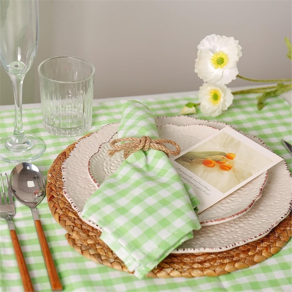 12-delige linnen gevlochten st - Linen Napkin Set recensie en prijs