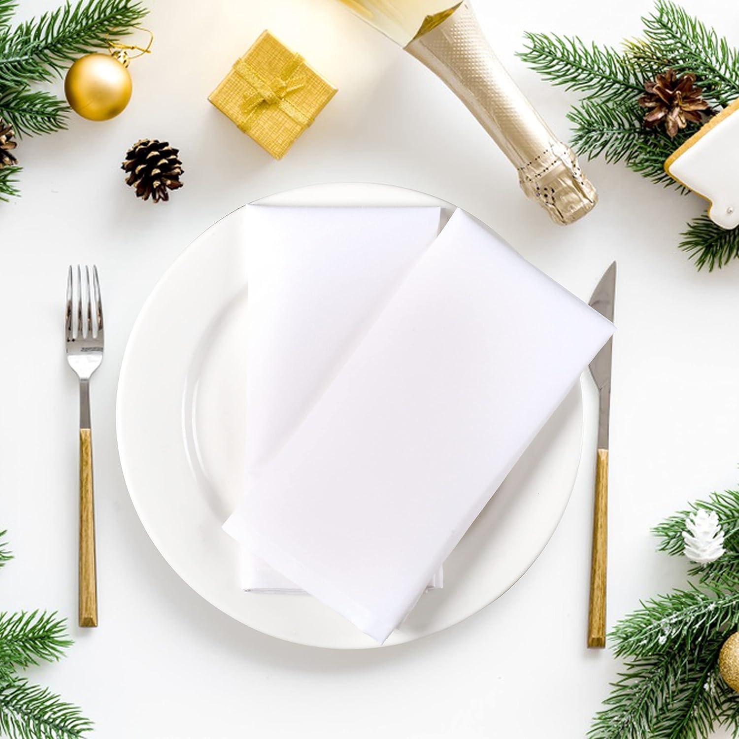 6-delig 100% katoenen dinerser - Linen Napkin Set recensie en prijs