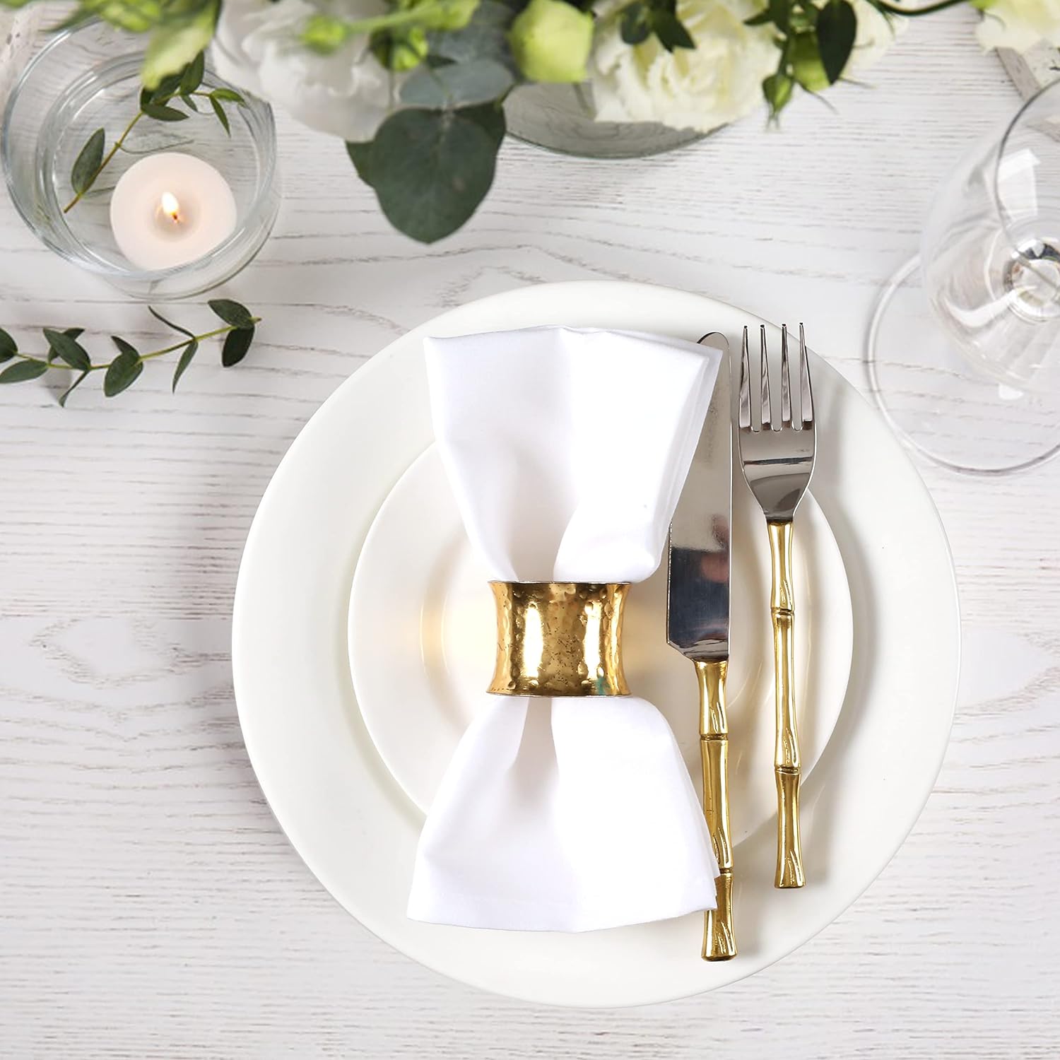 6-delig 100% katoenen dinerser - Linen Napkin Set recensie en prijs