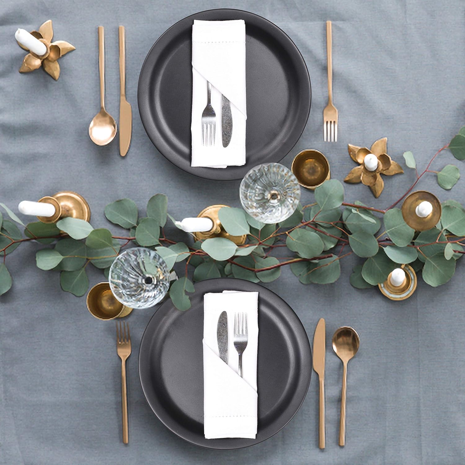 Set van 6 katoenen stoffen din - Linen Napkin Set recensie en prijs